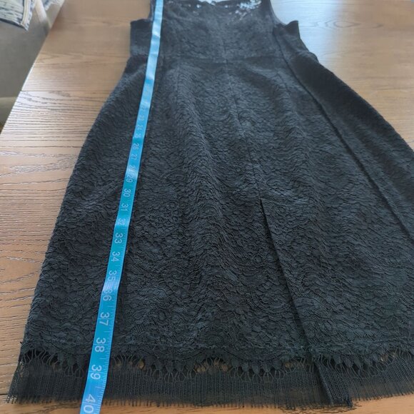 Sonia Rykiel Sleeveless lace black navy blue cocktail Sheath dress sz 38 sz 8 - Picture 16 of 16